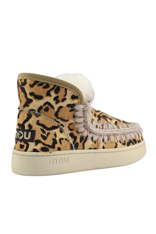 Eskimo Sneaker Bootie, Big Leopard Sand