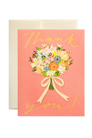 Thank You Bouquet Greeting Card