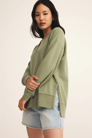 Modern V-Neck Weekender, Avocado