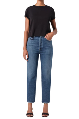 90's Pinch Waist Crop Jean, Solace