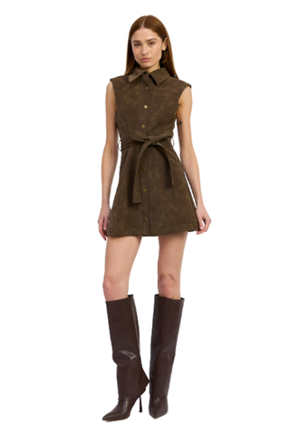 Miller Mini Dress, Brown