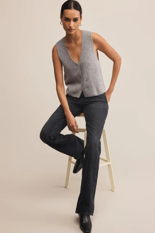 Bryce Sweater Vest, Medium Heather Grey