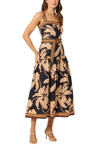 Kora Dress, Navy/Khaki