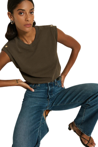 Marina Muscle Tee, Espresso