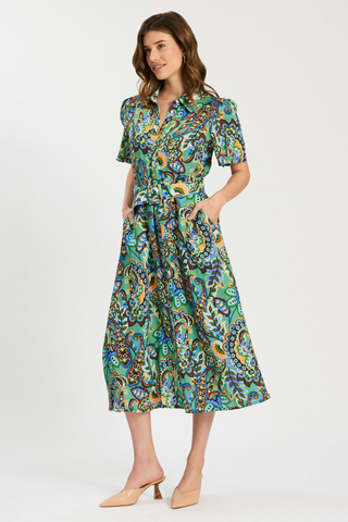 Asha Midi Dress, Siesta Paisley