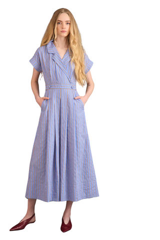 Sloane Wrap Dress, Marfa Stripe