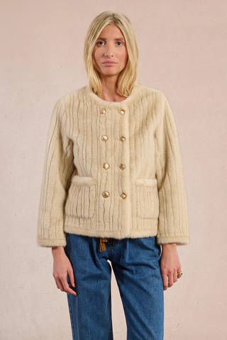 Woven Jacket, Beige