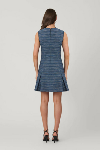 Gigi Dress, Navy Multi/Silver