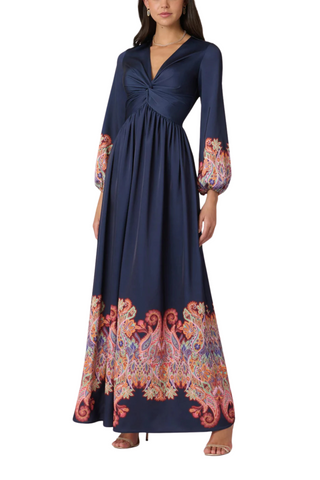 Calla Dress, Navy Multi
