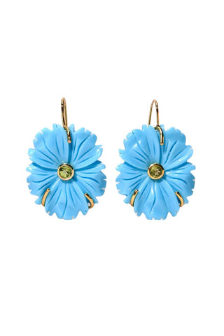 New Bloom Earrings, Cerulean