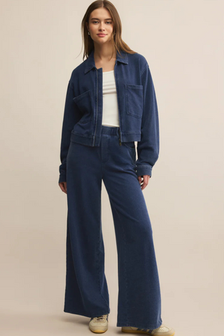 Heritage Knit Denim Jacket, Indigo
