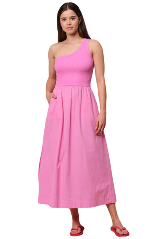 Mixed Media Maxi Dress, Azalea