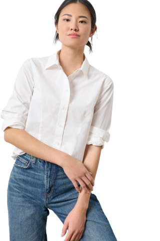 Slim Fit Button Down, White