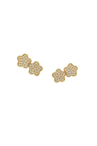 Lilia Pave Climber Earring