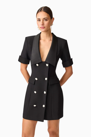 Ruby Blazer Dress, Black