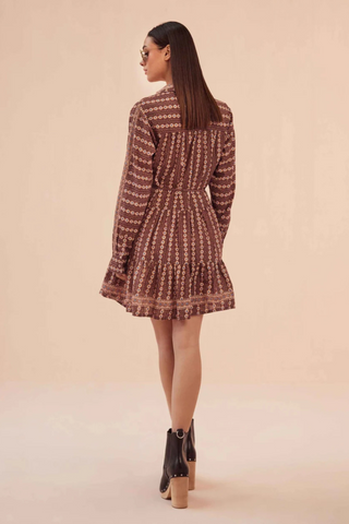 Tula Mini Dress, Aara Espresso