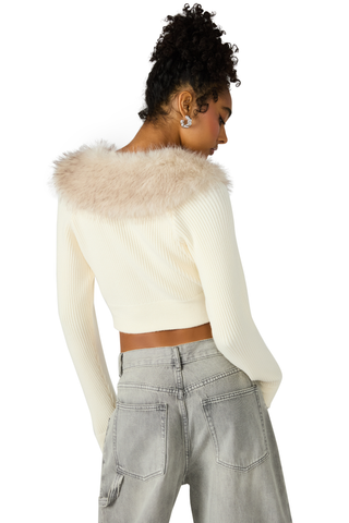 Lysia Sweater Jacket, Cream