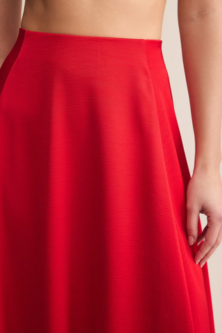 Northpointe Midi Skirt, Festive Red