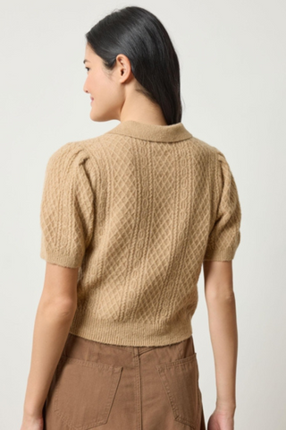 Mixed Stitch Polo, Birch