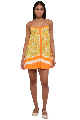 Nova Mini Dress, Orange Blossom Print Monkee's of the West End Nova Mini Dress, Orange Blossom Print Monkee's of the West End
