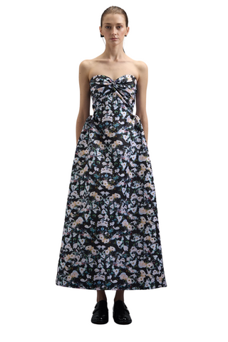 Rose Dress, Black Pansy Taffeta