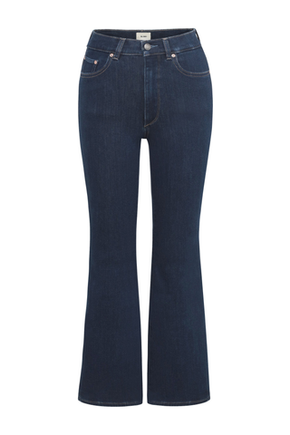 DL1961 Bridget Boot Crop Jean in Lunar Sky dark indigo denim with a high rise and cropped bootcut leg.