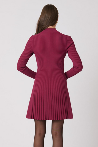 Tara Dress, Burgundy