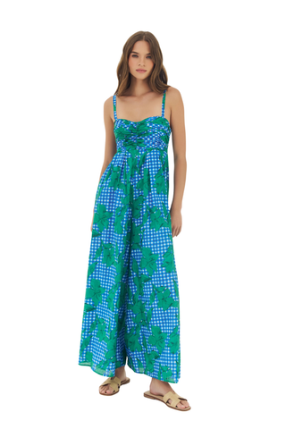 Chaney Jumpsuit, Gingham Floral