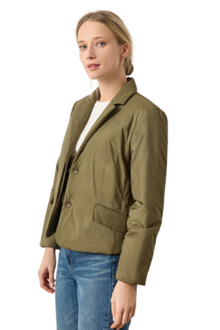 Padded Blazer, Evergreen