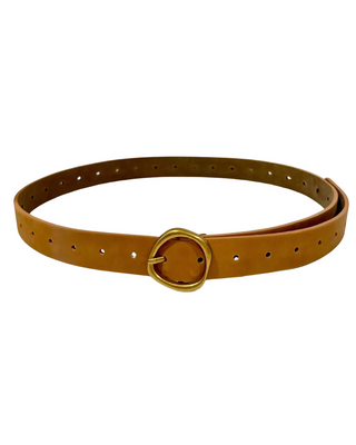 ADA Rebel leather belt with adjustable buckle and handcrafted genuine leather.