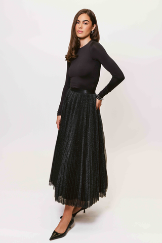 Roma Skirt, Black Sparkle