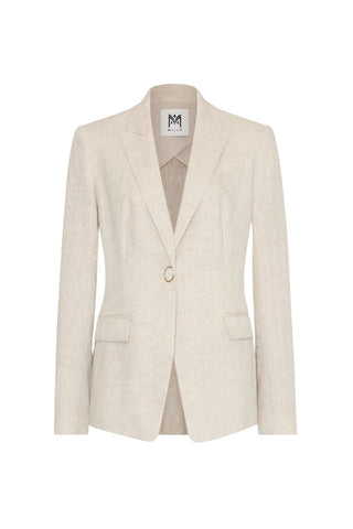 Alexa Linen Blazer, Natural