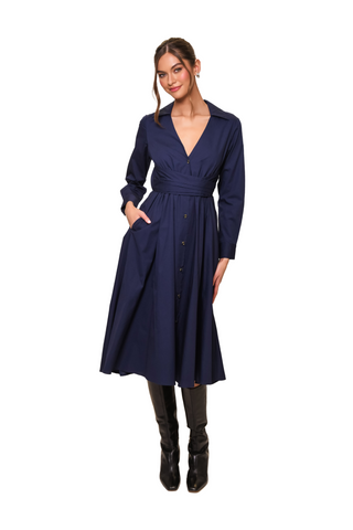 Cora Dress, Navy