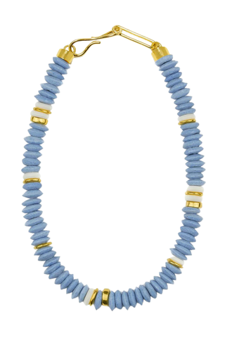 Laguna Necklace In Sky Blue - Light Blue