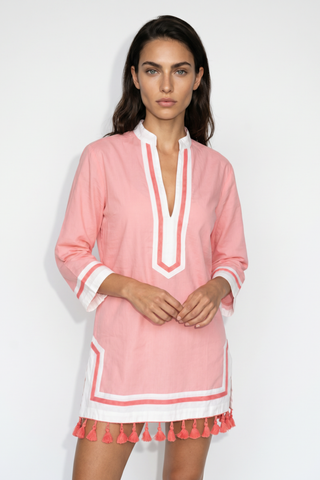 Monica/Connie Tunic, Spiced Coral
