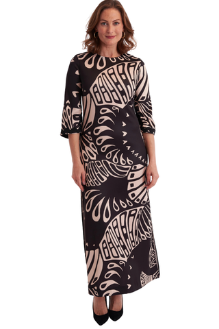 Cassandra Dress, Paddle Black