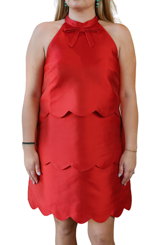 Cannes Mini Dress, Rose Red