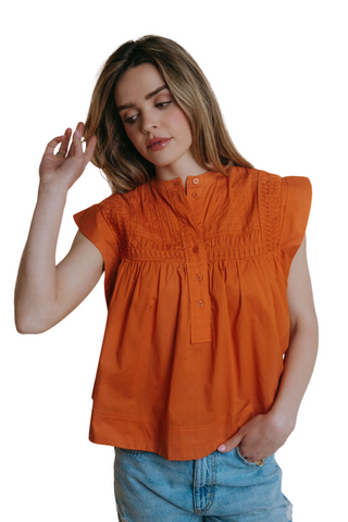Becca Blouse, Orange