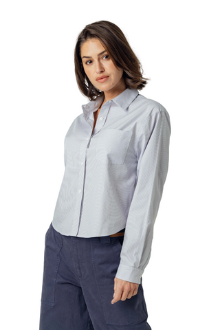 Finn Shirt, Titanium Stripe