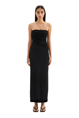 Fiora Mesh Dress, Black