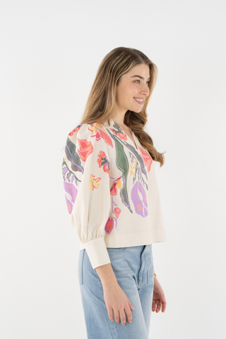 Hampton Top, Botanical Muse Linen