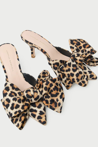 Margot Bow Mule, Leopard