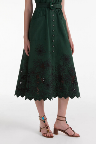 Kirat Dress, Pine Green