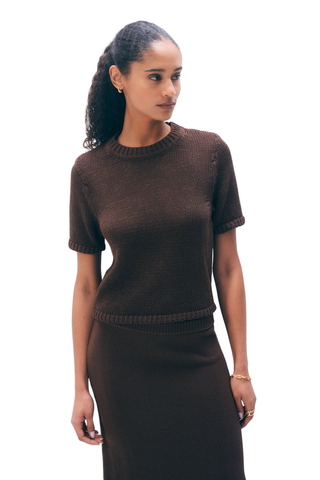 Luxe Organic Cotton T-Shirt, Dark Espresso