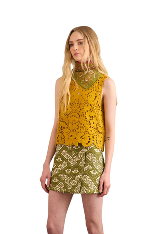 Powell Skirt, Legacy Jacquard Olive