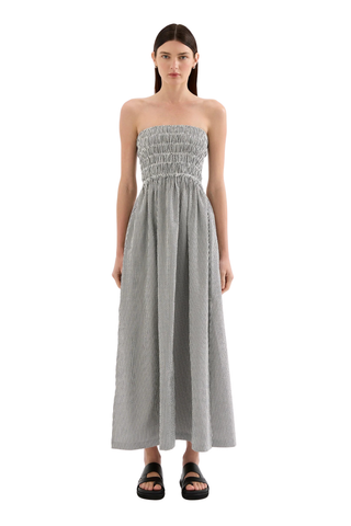Quinn Maxi Dress, Black Stripe