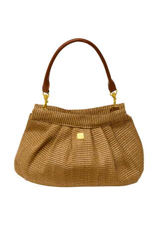 Dynasty Handbag, Sand Dune Raffia