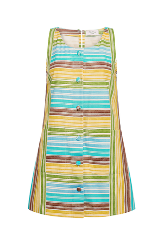 Striped mini dress.