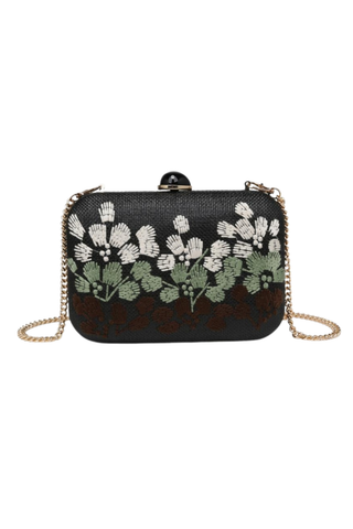 Roley Evening Bag, Black