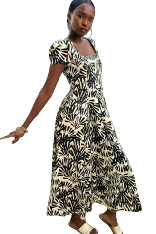 Viola Dress, Black Toffee